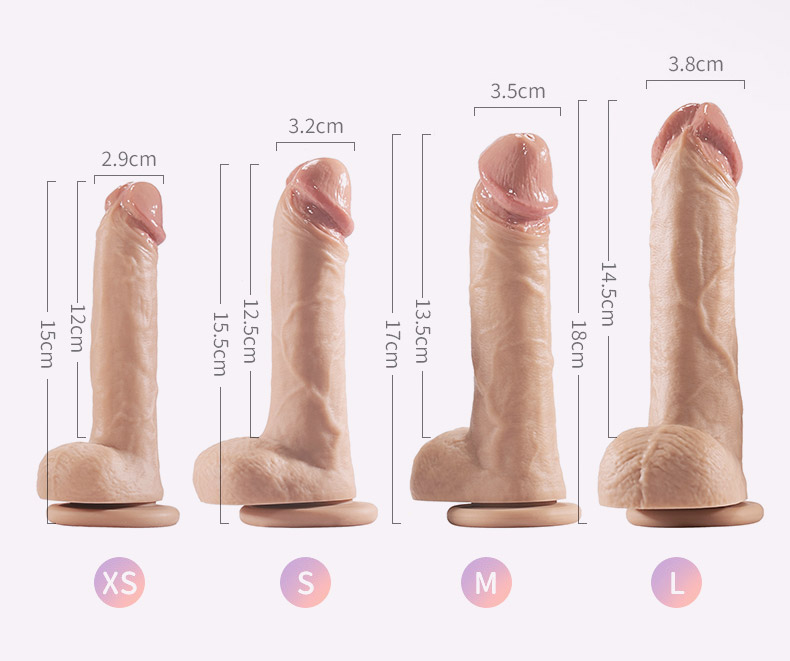 classic Realistic Dildos with 100% liquid silicone inside and out. Safety. tasteless. Food grade material. 