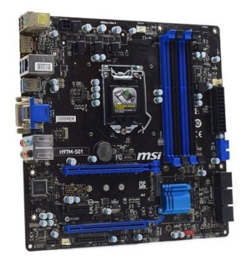 MSI H97M-S01 LGA 1150 DDR3 Intel H97 USB 3.0 PCI-E 3.0 X16 Support Core i7/i5/i3 Cpus Motherboard 中古