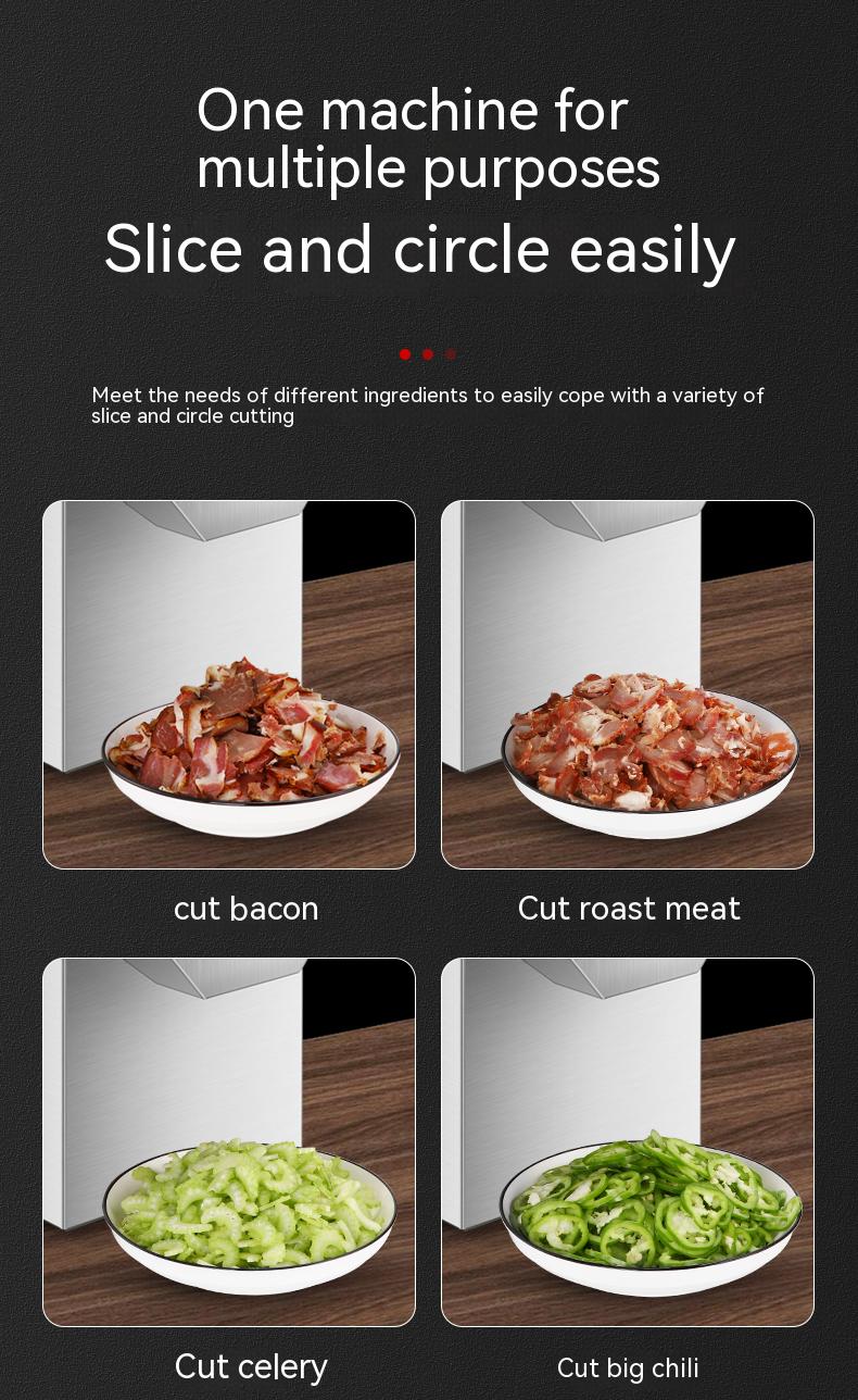 Bacon Slicer Multifunctional Cutter Sausage Cutter Circle Chili Bacon –  CokMaster