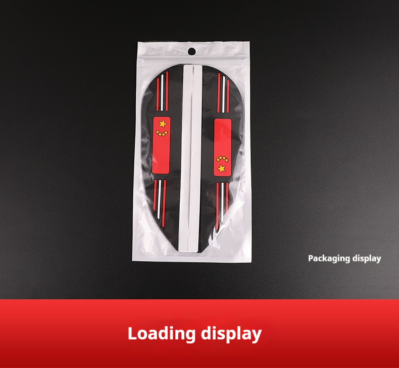 Pincuttee side mirror rain guards - black sport style, universal fit adhesive visors